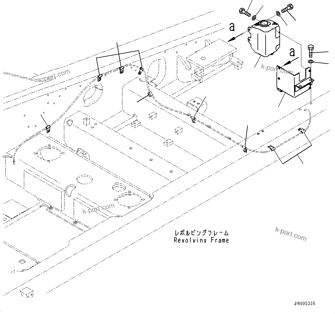 Komatsu parts book diagram for PC490LC-11 S/N 87001-UP: WINDOW WASHER, (#85001-85180)