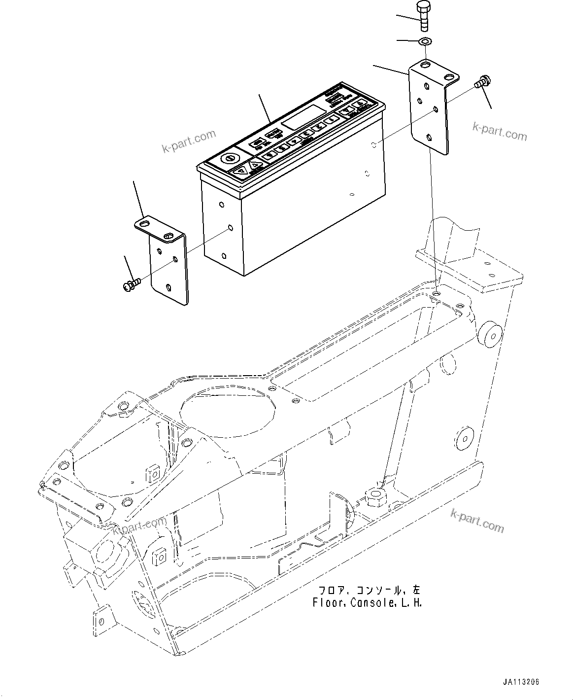 Komatsu parts book diagram for PC490LC-11 S/N 87001-UP: RADIO, (#87001-)