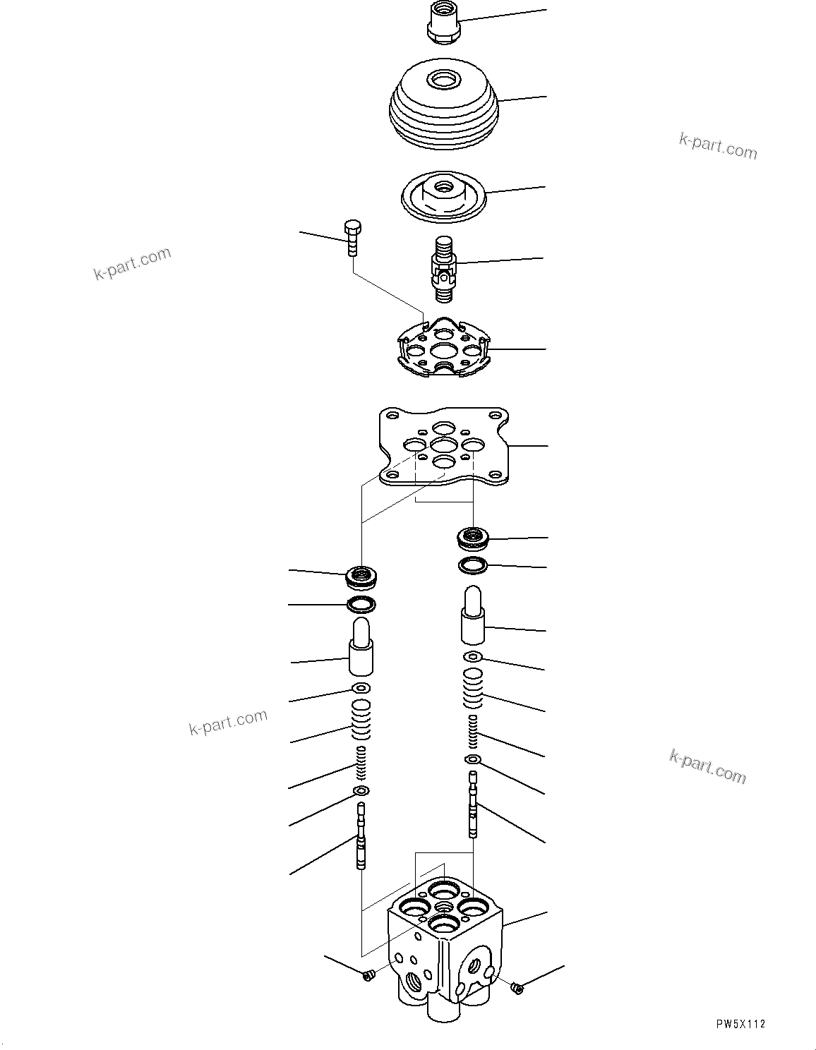 Komatsu parts book diagram for PC490LC-11 S/N 87001-UP: CAB, PPC VALVE (2/3)(#87001-)