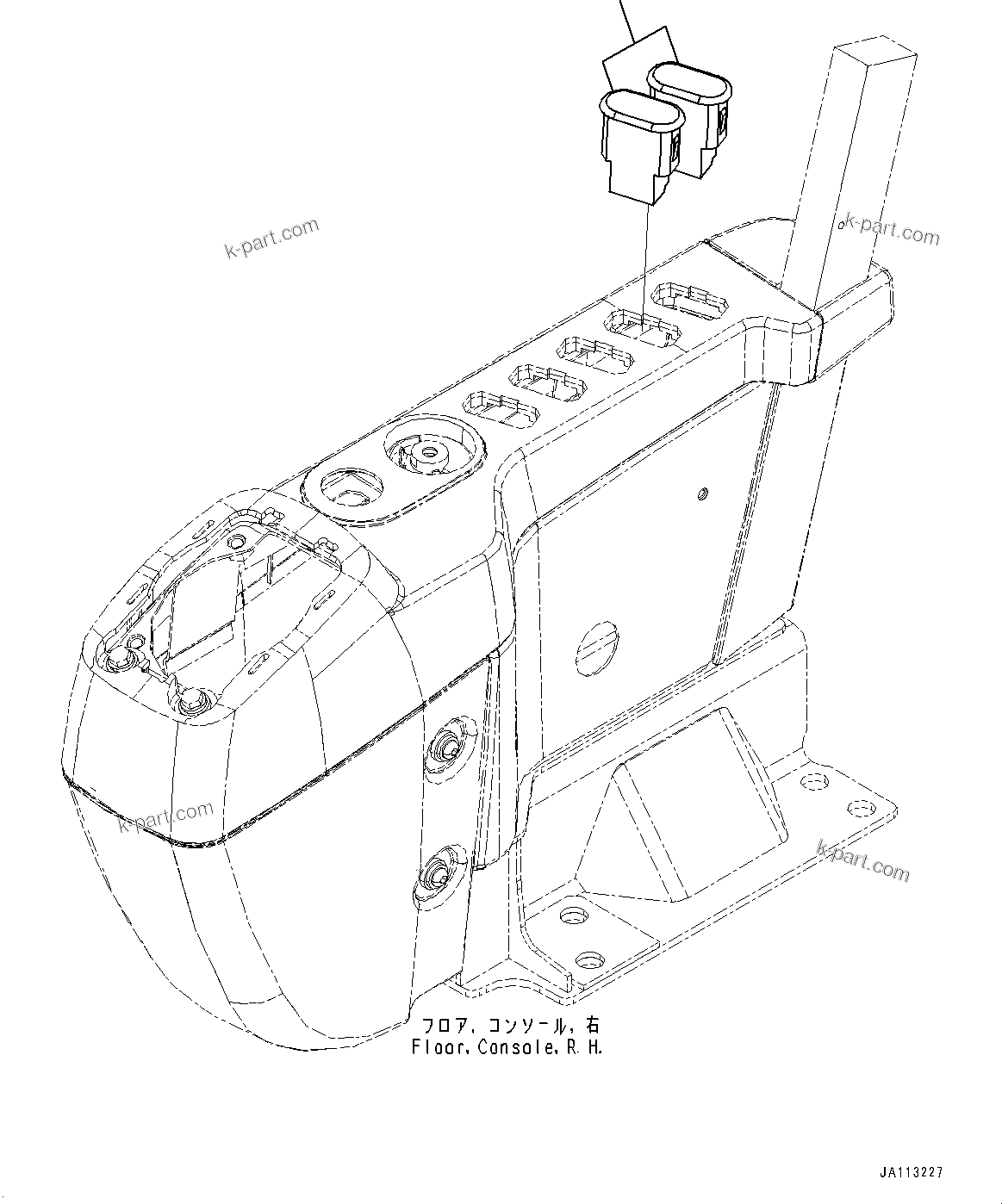 Komatsu parts book diagram for PC490LC-11 S/N 87001-UP: PARTS FOR LESS ADDITIONAL SWITCH, (#87001-)