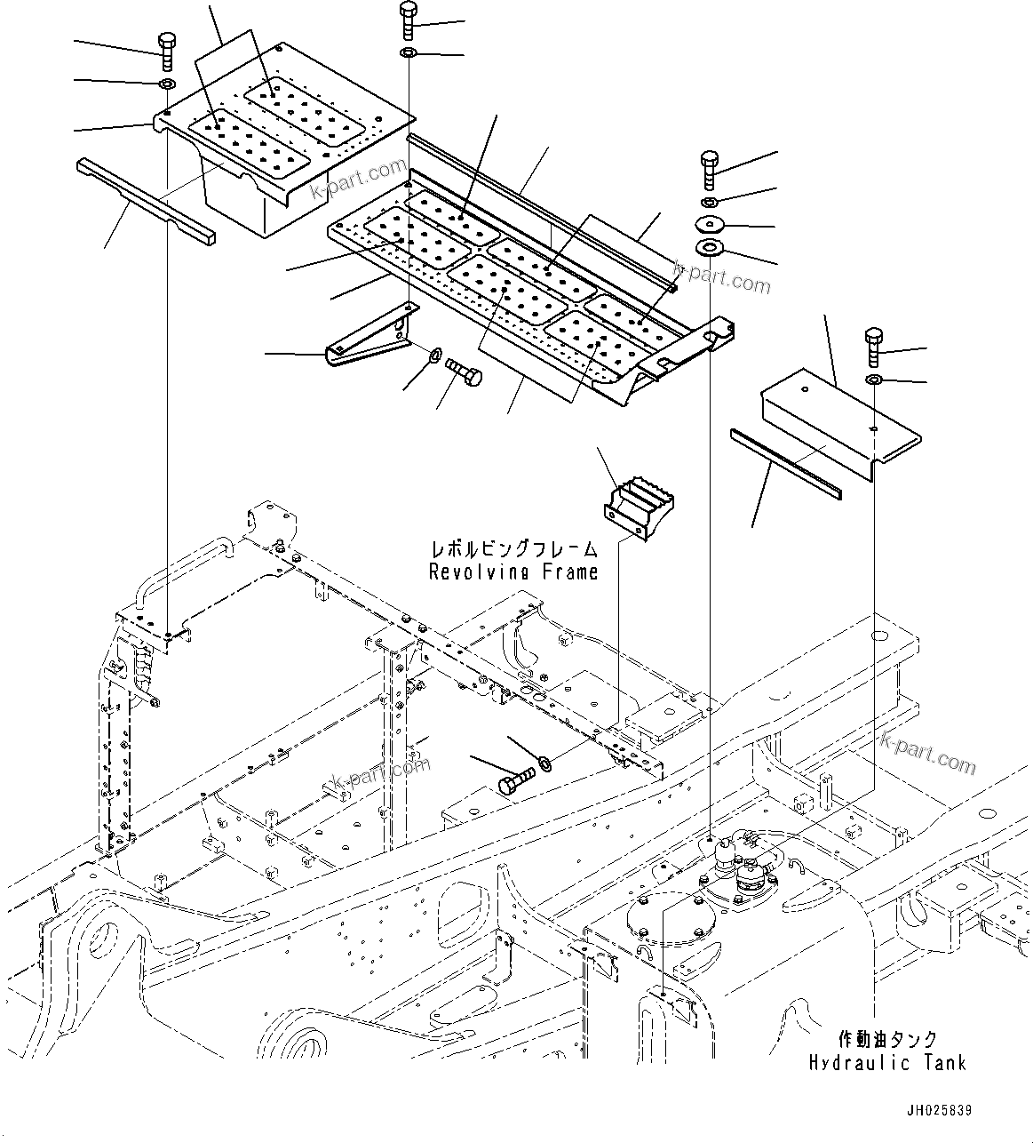 Komatsu parts book diagram for PC490LC-11 S/N 87001-UP: MACHINE CAB COVER, (#85373-)