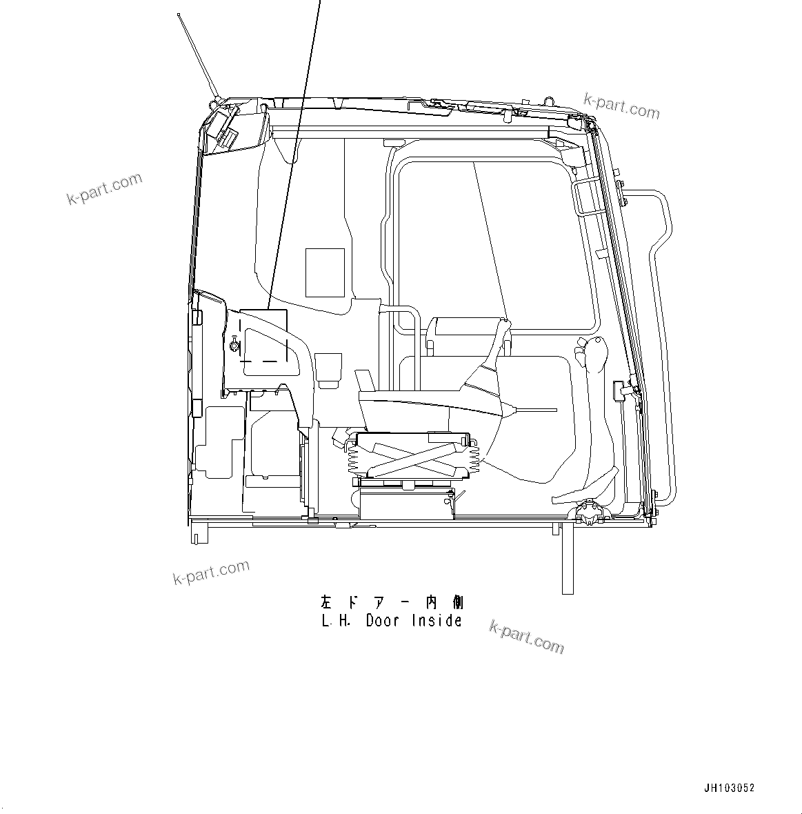 Komatsu parts book diagram for PC490LC-11 S/N 87001-UP: LUBRICATION CHART, (#87001-)