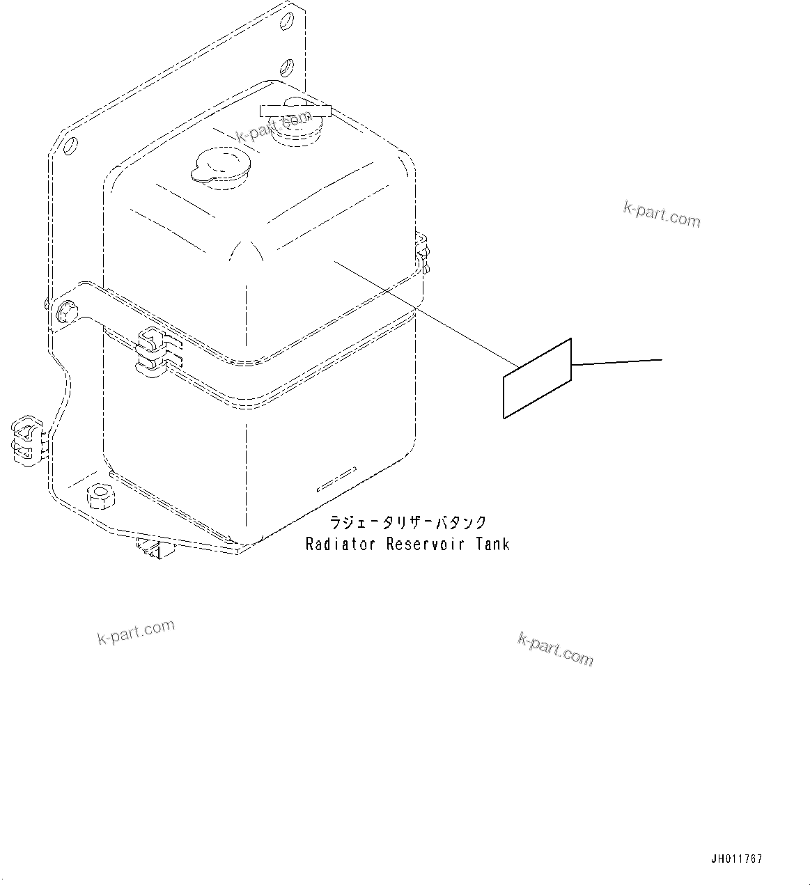 Komatsu parts book diagram for PC490LC-11 S/N 87001-UP: COOLANT DECAL, (#85001-)