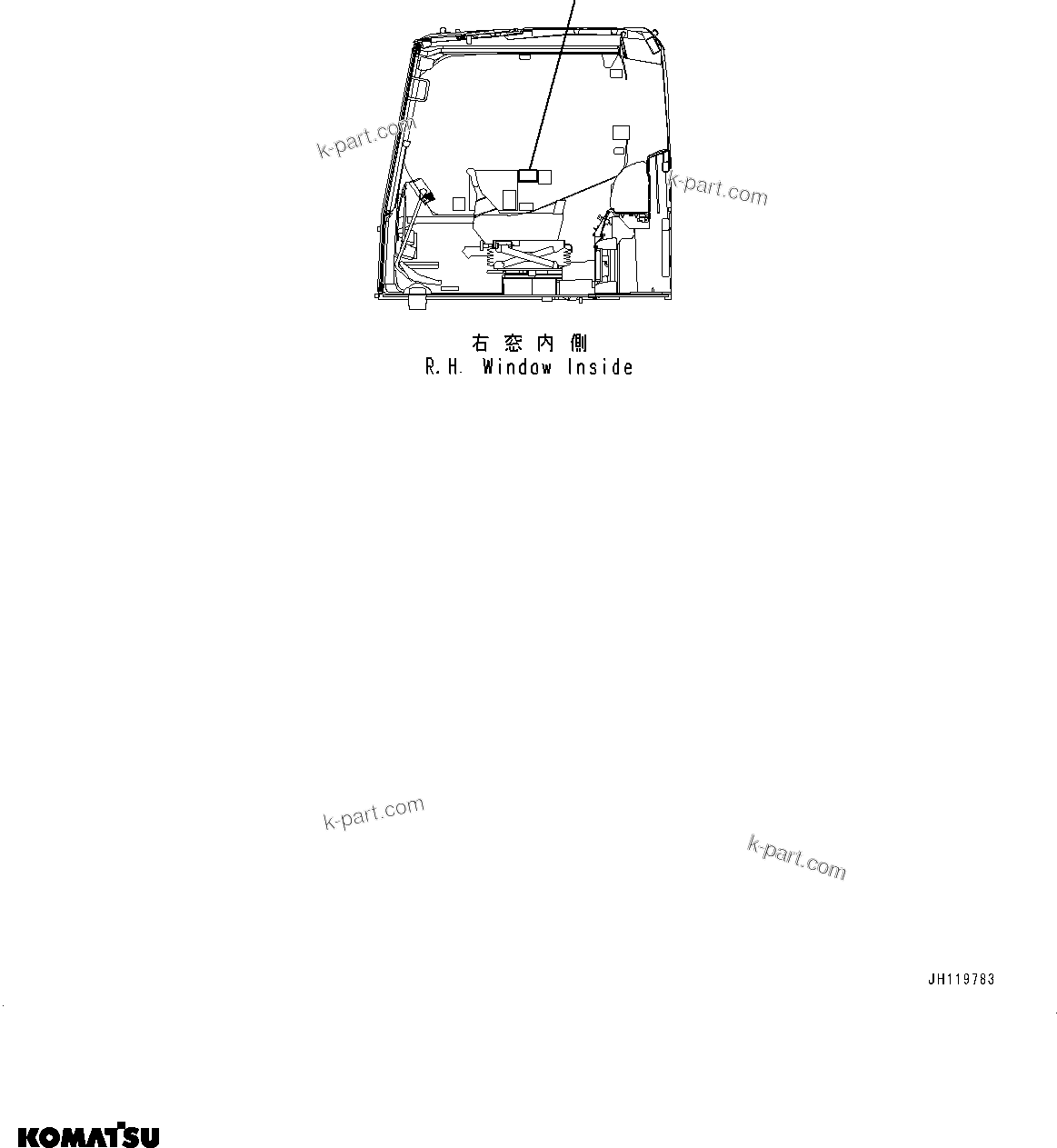Komatsu parts book diagram for PC490LC-11 S/N 87001-UP: QUICK COUPLER PLATE, (#87001-)