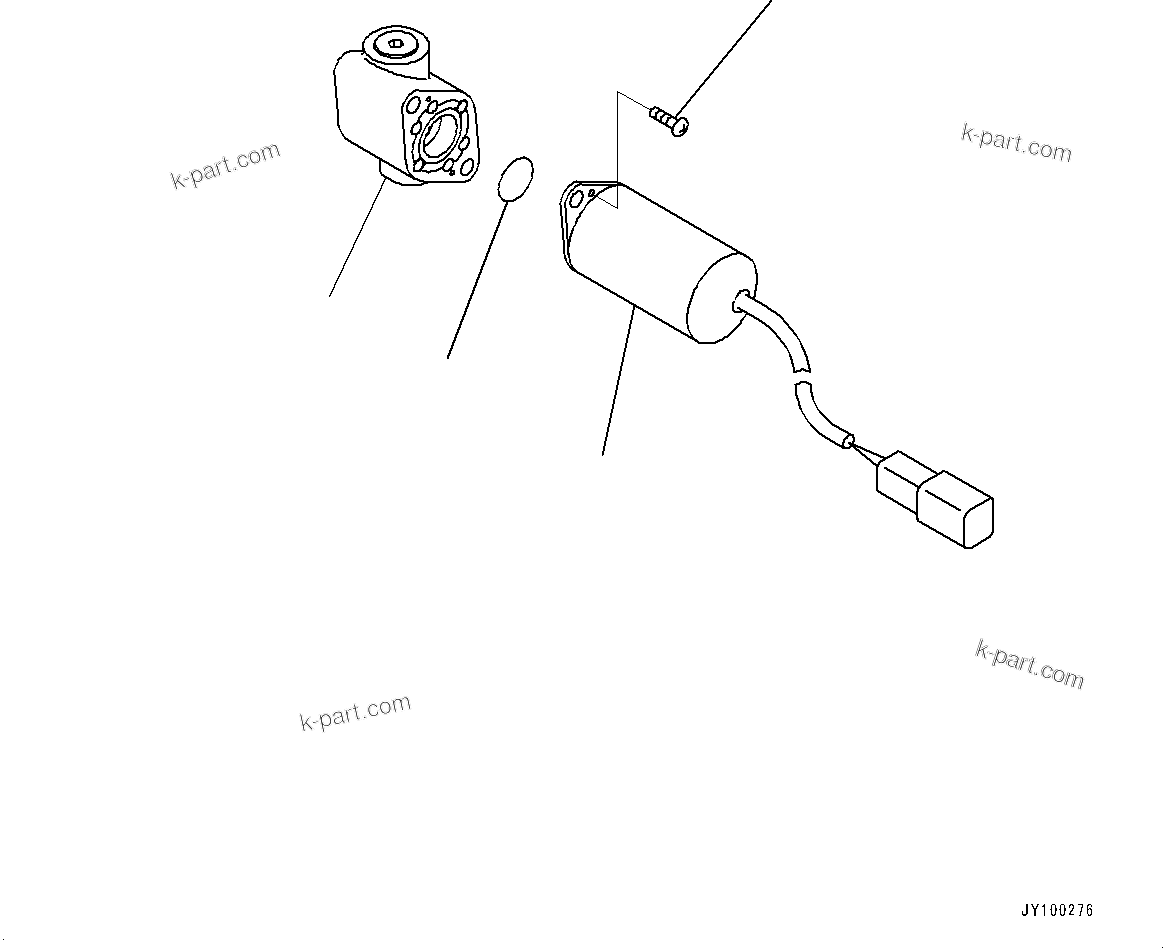 Komatsu parts book diagram for D61PX-24 S/N 48001-UP: PROPORTIONAL PRESSURE CONTROL (PPC) PIPING, EPC VALVE (2/2)(#40001-)