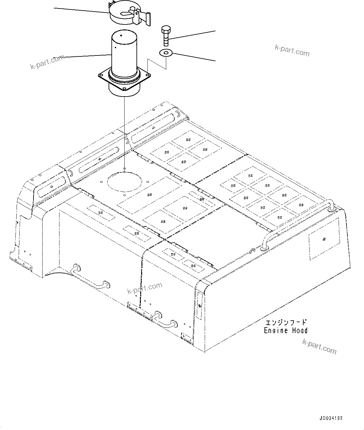 Komatsu parts book diagram for PC800SE-8E0 S/N 67001-UP: EXHAUST PIPE, (#65001-)