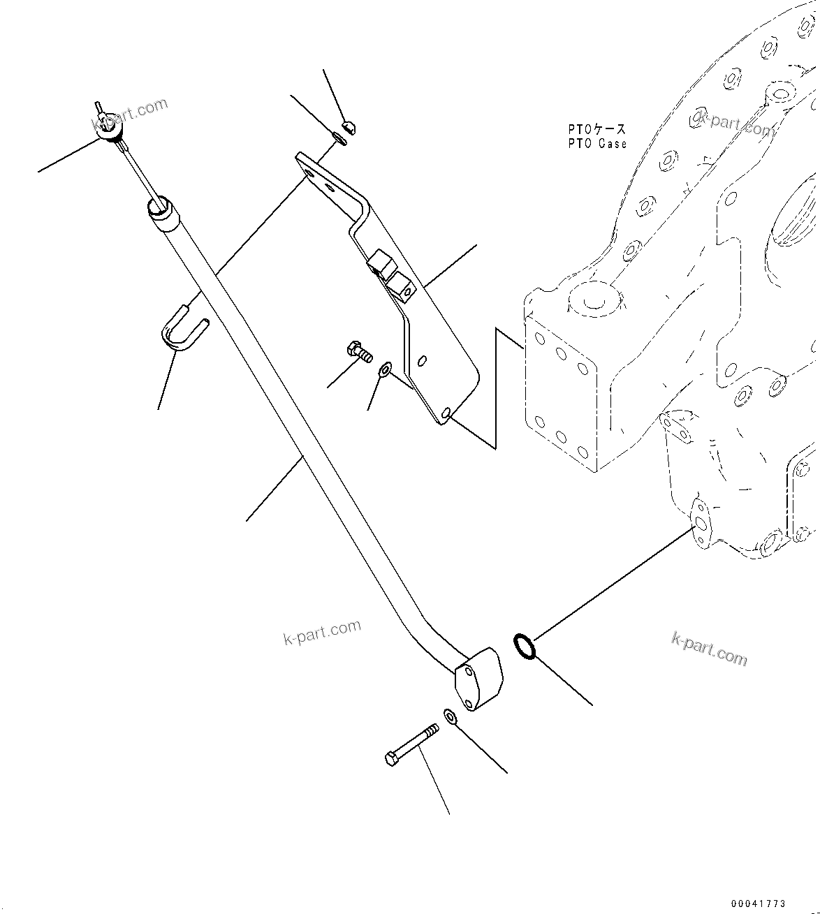 Komatsu parts book diagram for PC800SE-8E0 S/N 67001-UP: PTO (POWER TAKE OFF), OIL CHECK GAUGE(#65001-)