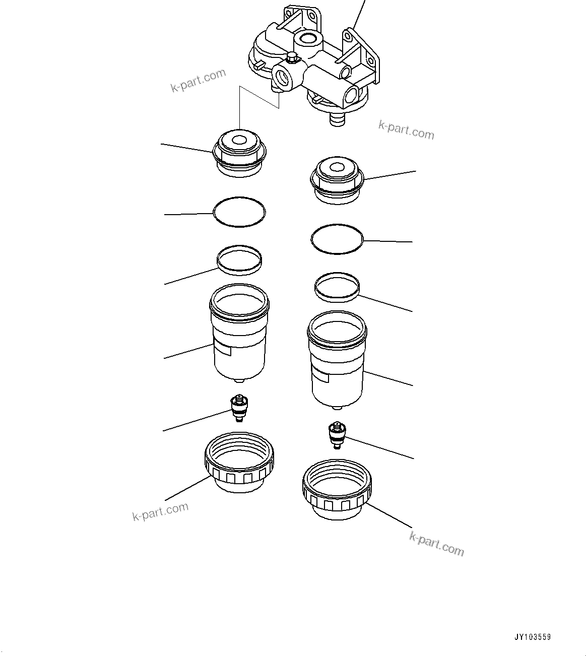Komatsu parts book diagram for PC800SE-8E0 S/N 67001-UP: FUEL PIPING, INNER PARTS, WATER SEPARATOR(#67001-)