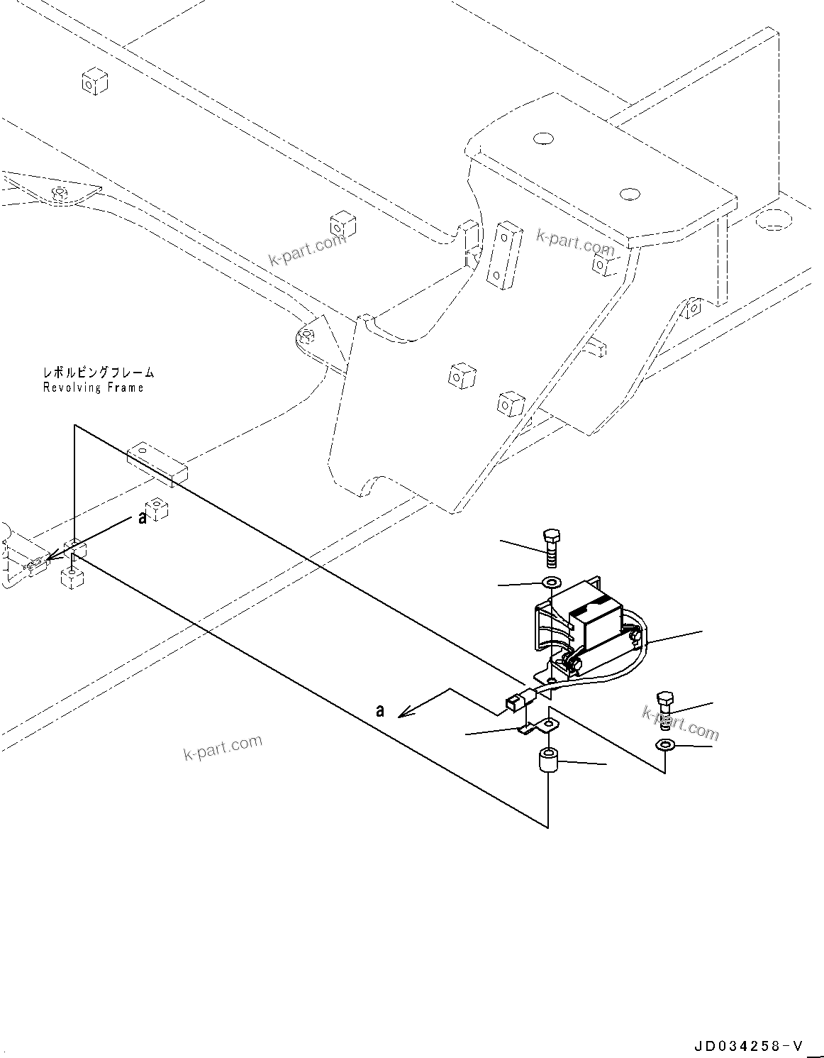 Komatsu parts book diagram for PC800SE-8E0 S/N 67001-UP: TRAVEL ALARM, (#65001-)