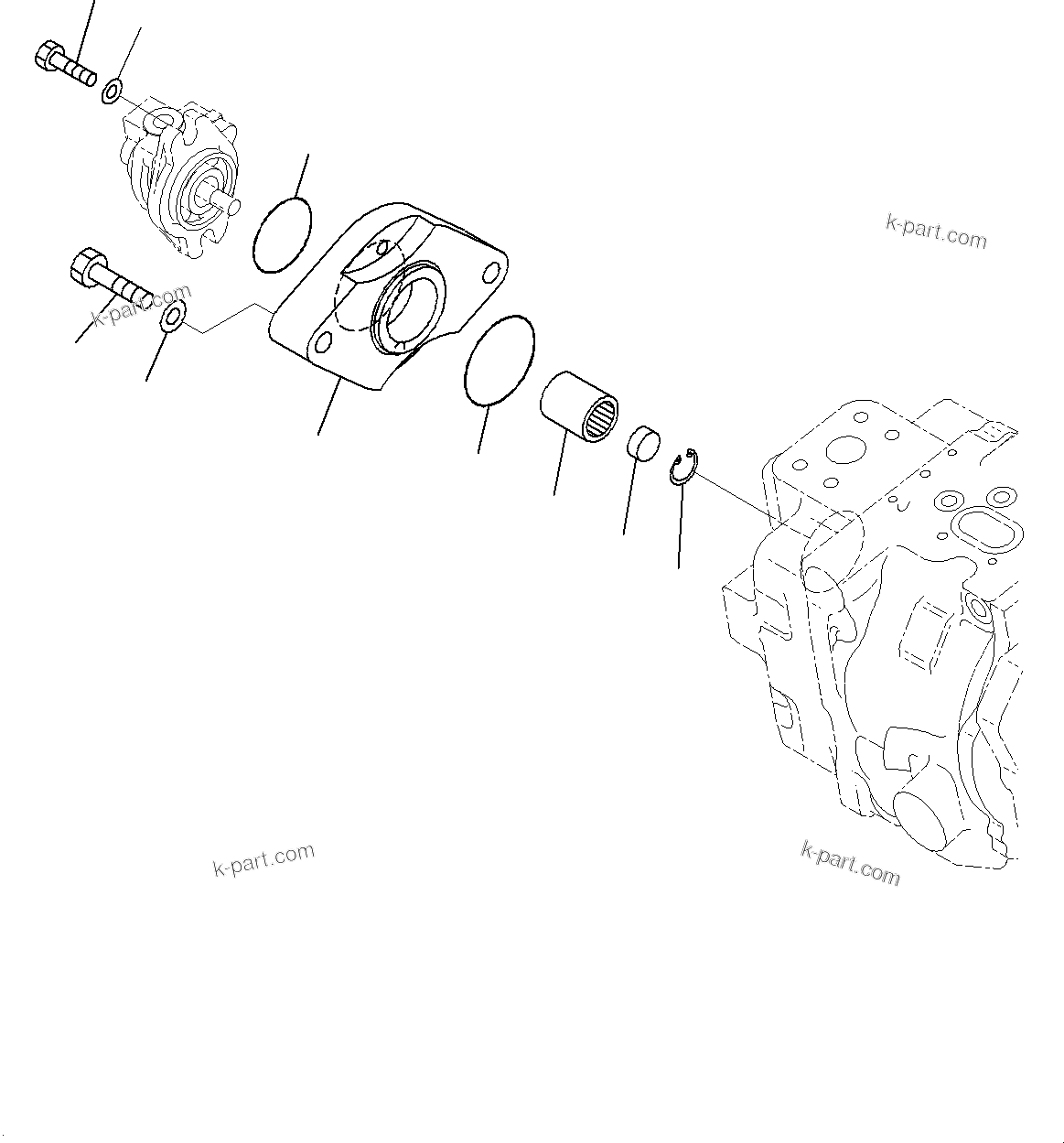 Komatsu parts book diagram for PC800SE-8E0 S/N 67001-UP: HYDRAULIC PUMP, PISTON PUMP (13/14)(#65001-)