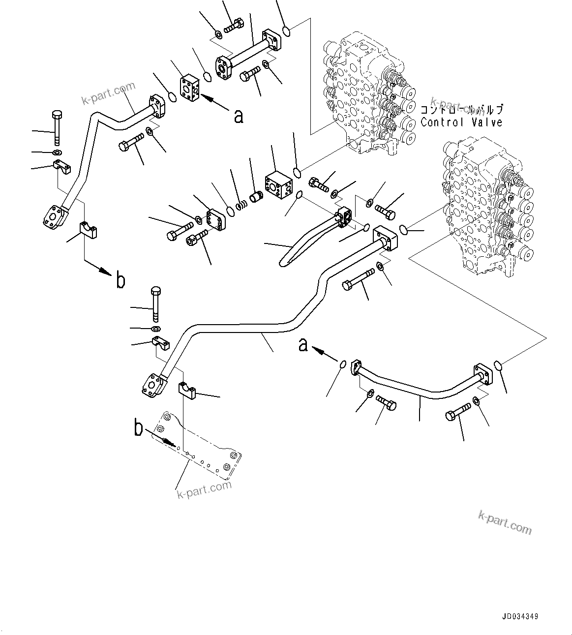 Komatsu parts book diagram for PC800SE-8E0 S/N 67001-UP: ARM DELIVERY PIPING, (#65001-)