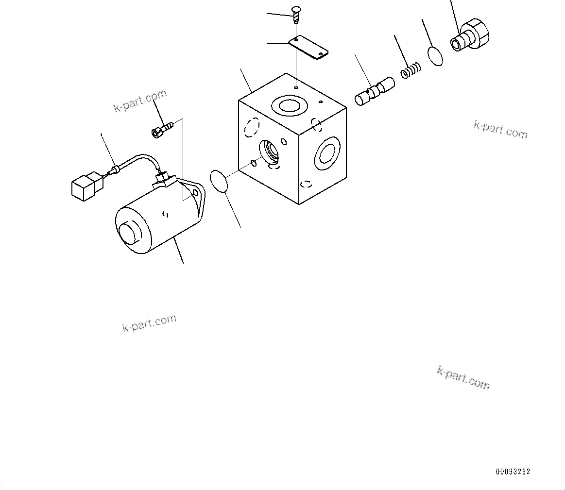 Komatsu parts book diagram for PC800SE-8E0 S/N 67001-UP: SOLENOID VALVE, SWING PRIORITY VALVE(#65018-)