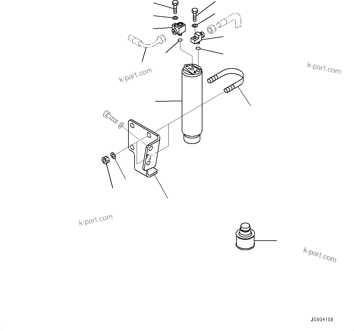 Komatsu parts book diagram for PC800SE-8E0 S/N 67001-UP: AIR CONDITIONER UNIT, RECEIVER TANK(#65001-)