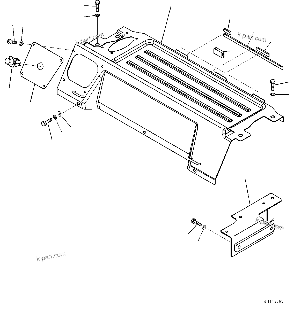 Komatsu parts book diagram for PC800SE-8E0 S/N 67001-UP: CAB, CAB IN PARTS, LUGGAGE PLATE(#67001-)