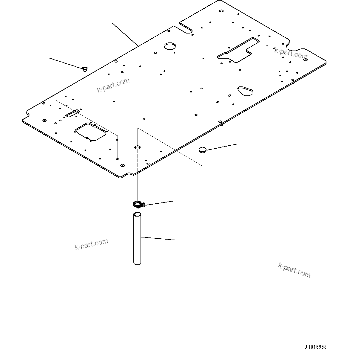 Komatsu parts book diagram for PC800SE-8E0 S/N 67001-UP: CAB, FLOOR, FRAME(#67001-)
