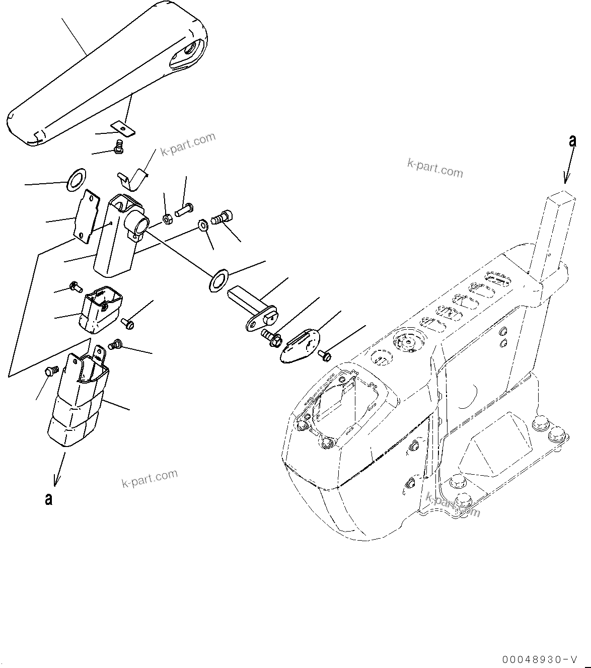 Komatsu parts book diagram for PC800SE-8E0 S/N 67001-UP: CAB, FLOOR, ARMREST, R.H.(#67001-)