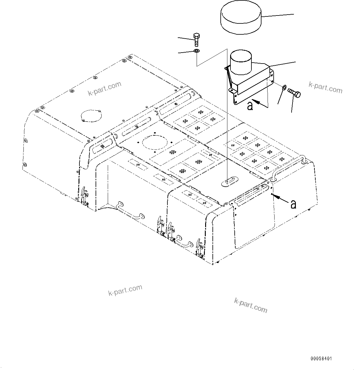Komatsu parts book diagram for PC800SE-8E0 S/N 67001-UP: ENGINE HOOD, PIPE EXTENSION(#65001-)