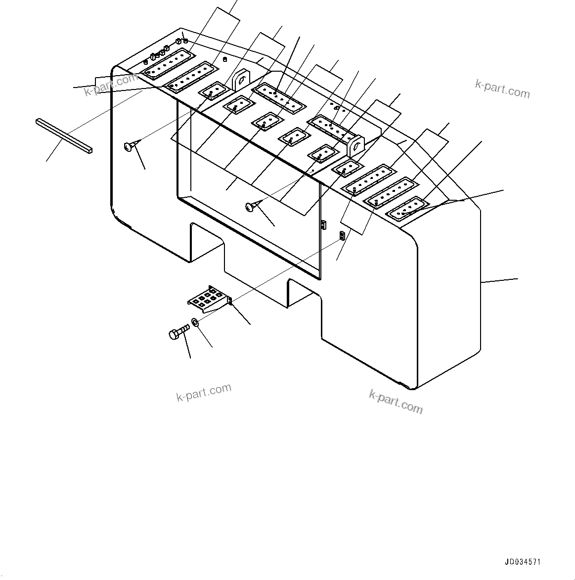 Komatsu parts book diagram for PC800SE-8E0 S/N 67001-UP: COUNTERWEIGHT, (9800KG)(#65001-)