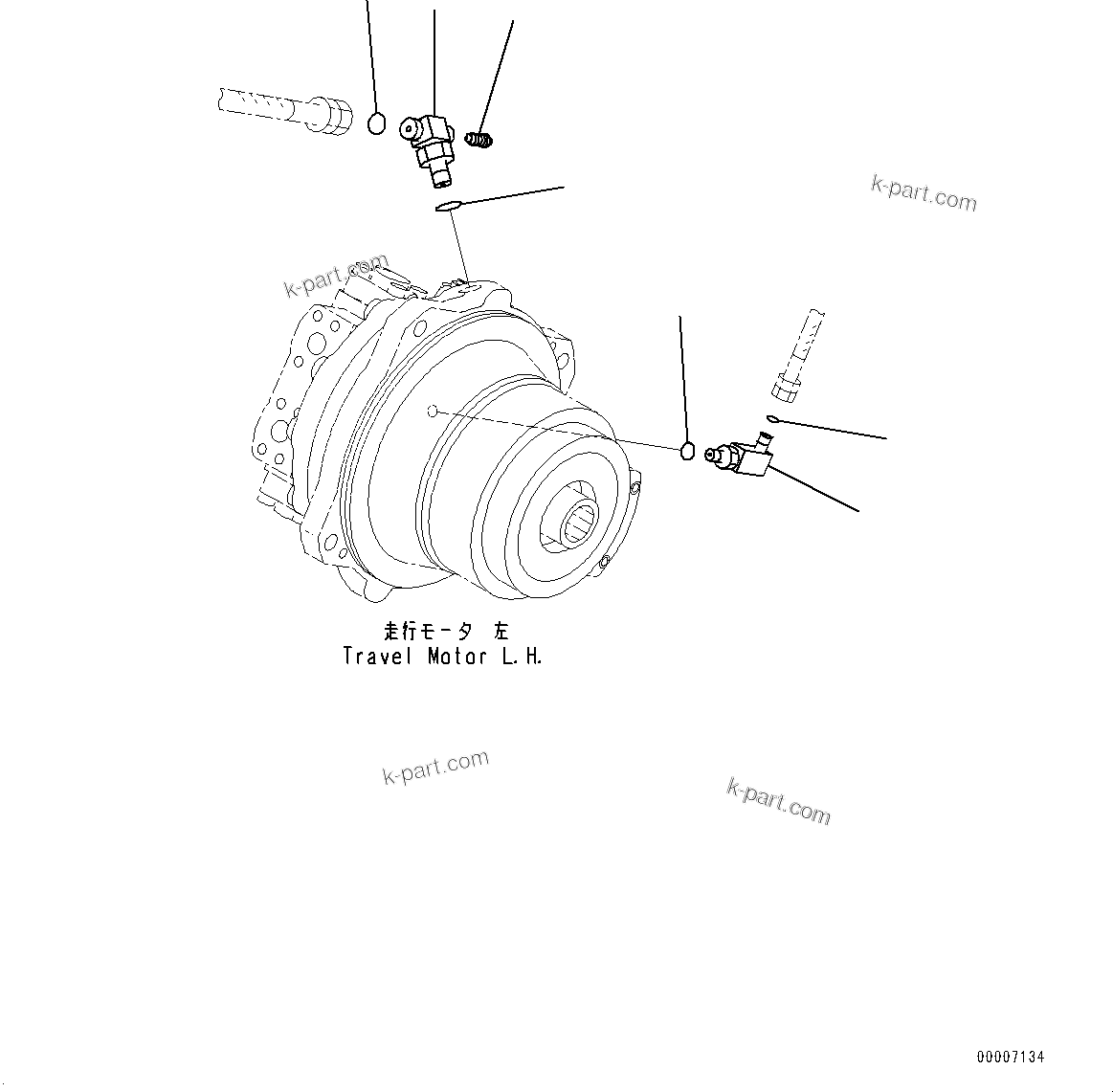 Komatsu parts book diagram for PC800SE-8E0 S/N 67001-UP: TRACK FRAME, TRAVEL MOTOR L.H., RELATED PARTS(#67001-)