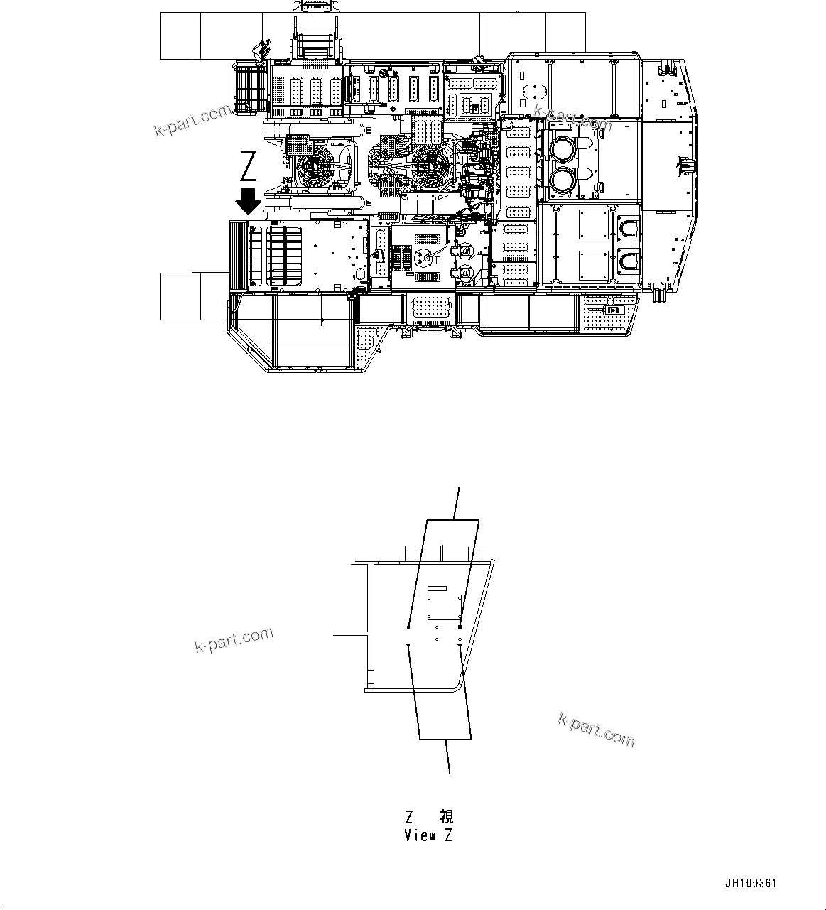 Komatsu parts book diagram for PC800SE-8E0 S/N 67001-UP: BLIND PARTS, (#67001-)