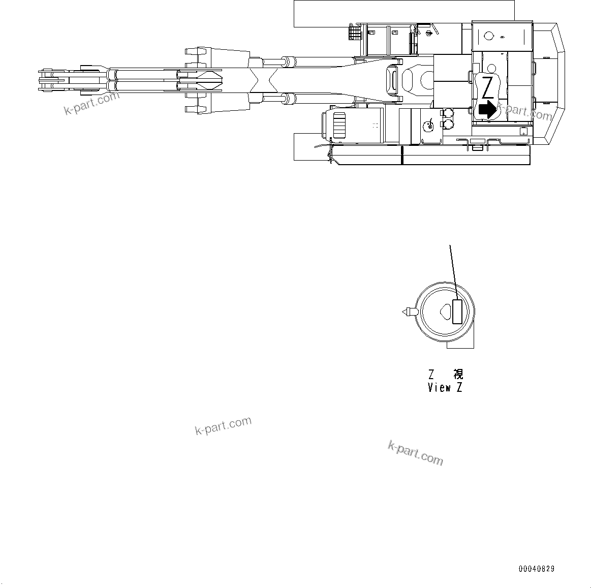 Komatsu parts book diagram for PC800SE-8E0 S/N 67001-UP: PLATES, AIR CLEANER, (#65237-)