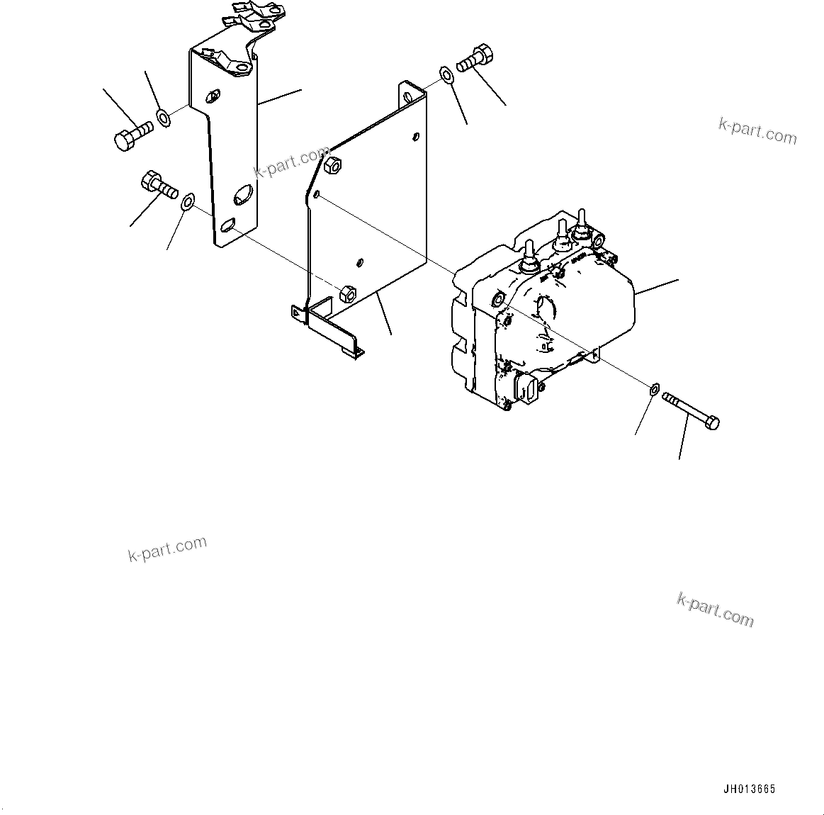 Komatsu parts book diagram for PC360LCI-11 S/N 94001-UP (For KAL): DEF PIPING, SUPPLY MODULE MOUNTING(#90156-92053)