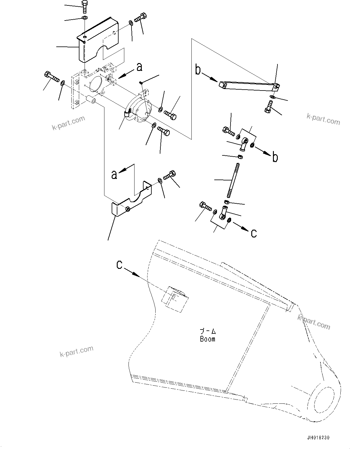 Komatsu parts book diagram for PC360LCI-11 S/N 94001-UP (For KAL): ELECTRIC WIRING HARNESS, BOOM ENCODER (2/2)(#92346-)
