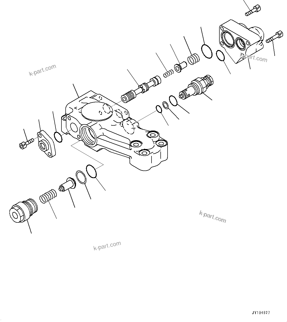 Komatsu parts book diagram for PC360LCI-11 S/N 94001-UP (For KAL): ANTI-DROP VALVE, ANTI-DROP VALVE(#90156-)