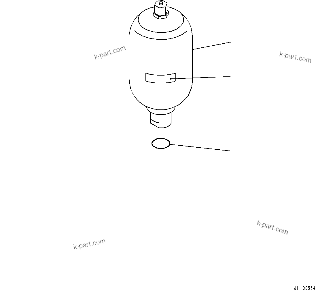 Komatsu parts book diagram for PC360LCI-11 S/N 94001-UP (For KAL): ATTACHMENT PIPING, ACCUMULATOR(#94001-)
