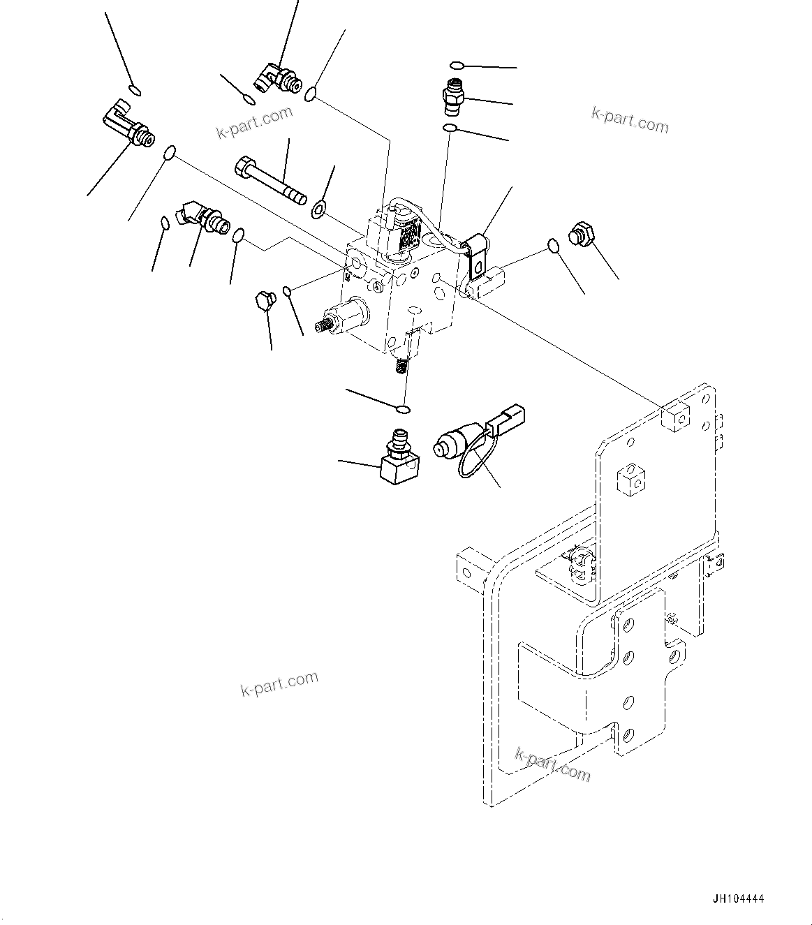 Komatsu parts book diagram for PC360LCI-11 S/N 94001-UP (For KAL): QUICK COUPLER PIPING, QUICK COUPLER PIPING MOUNTING(#94001-)