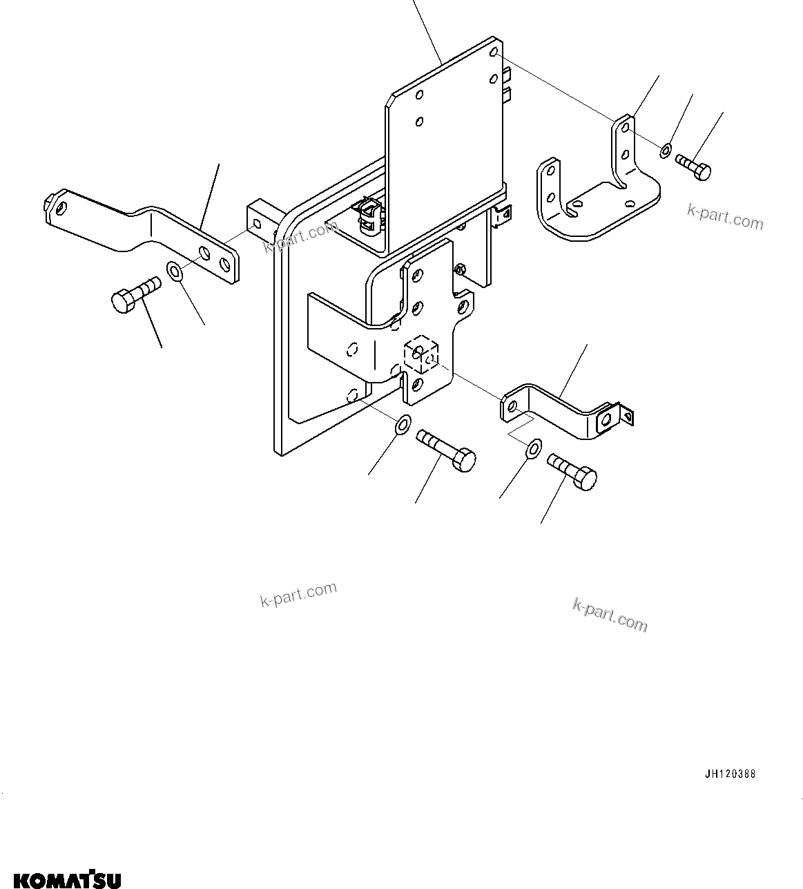 Komatsu parts book diagram for PC360LCI-11 S/N 94001-UP (For KAL): QUICK COUPLER PIPING, BRACKET(#94001-)