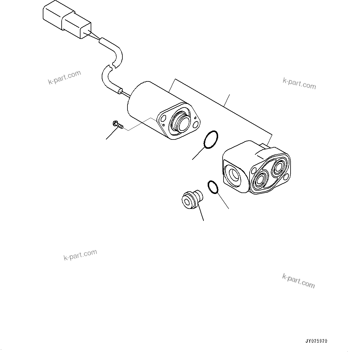 Komatsu parts book diagram for PC360LCI-11 S/N 94001-UP (For KAL): PRESSURE SWITCH BLOCK, SOLENOID VALVE(#90156-)