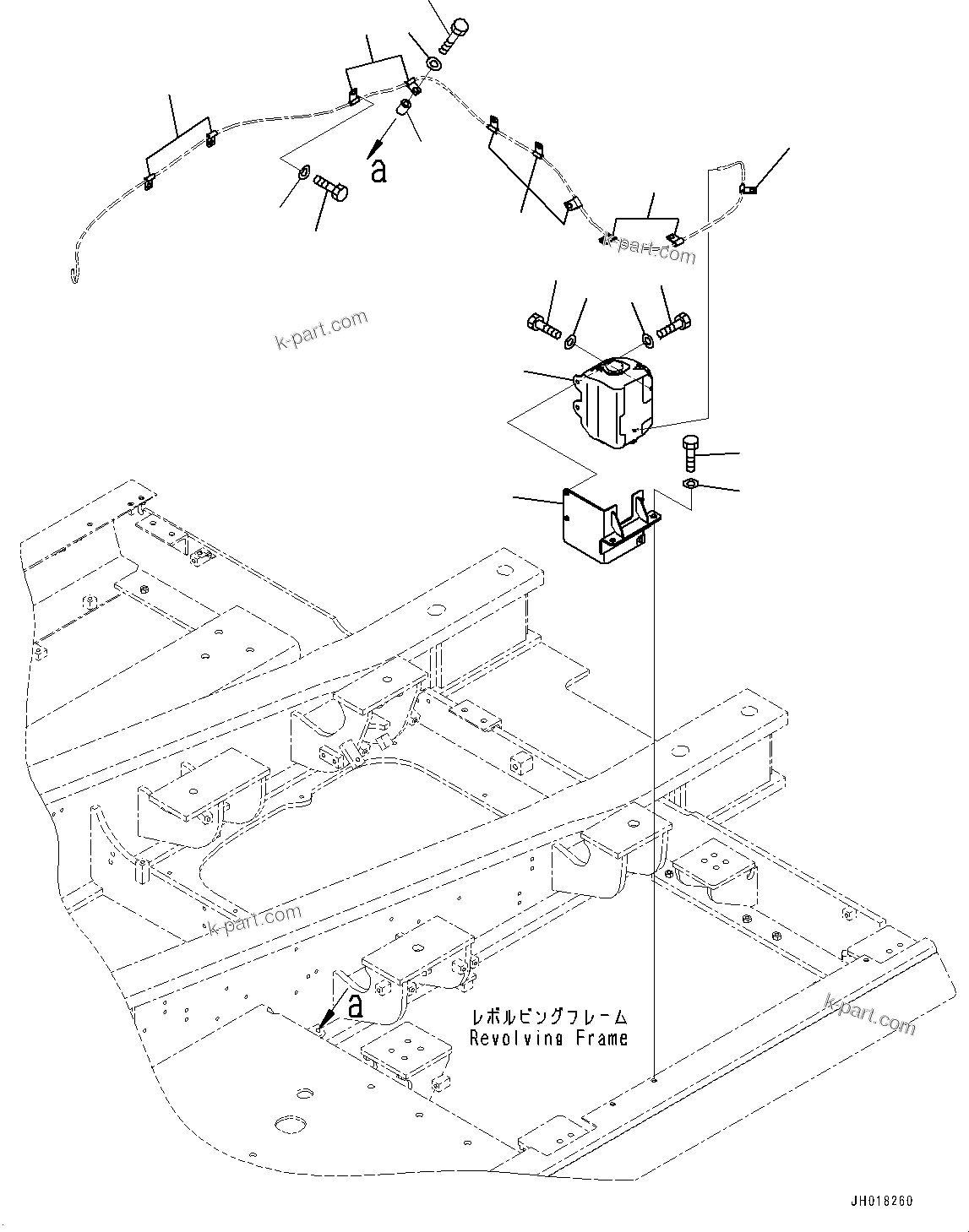 Komatsu parts book diagram for PC360LCI-11 S/N 94001-UP (For KAL): WINDOW WASHER, (#90156-)