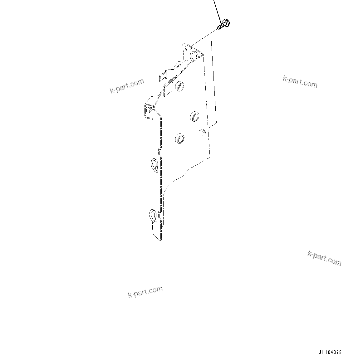 Komatsu parts book diagram for PC360LCI-11 S/N 94001-UP (For KAL): CAB, BLIND PARTS (2/3)(#94001-)