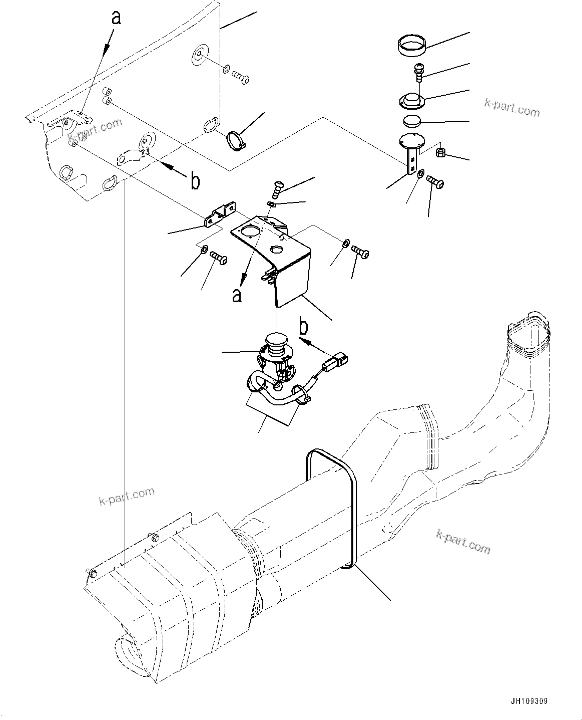 Komatsu parts book diagram for PC360LCI-11 S/N 94001-UP (For KAL): CAB, CAB IN PARTS, EMERGENCY SWITCH(#94001-)