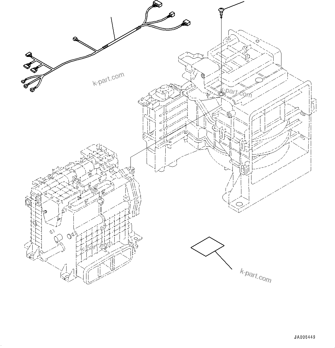 Komatsu parts book diagram for PC360LCI-11 S/N 94001-UP (For KAL): CAB, FLOOR, AIR CONDITIONER UNIT (2/2)(#94001-)