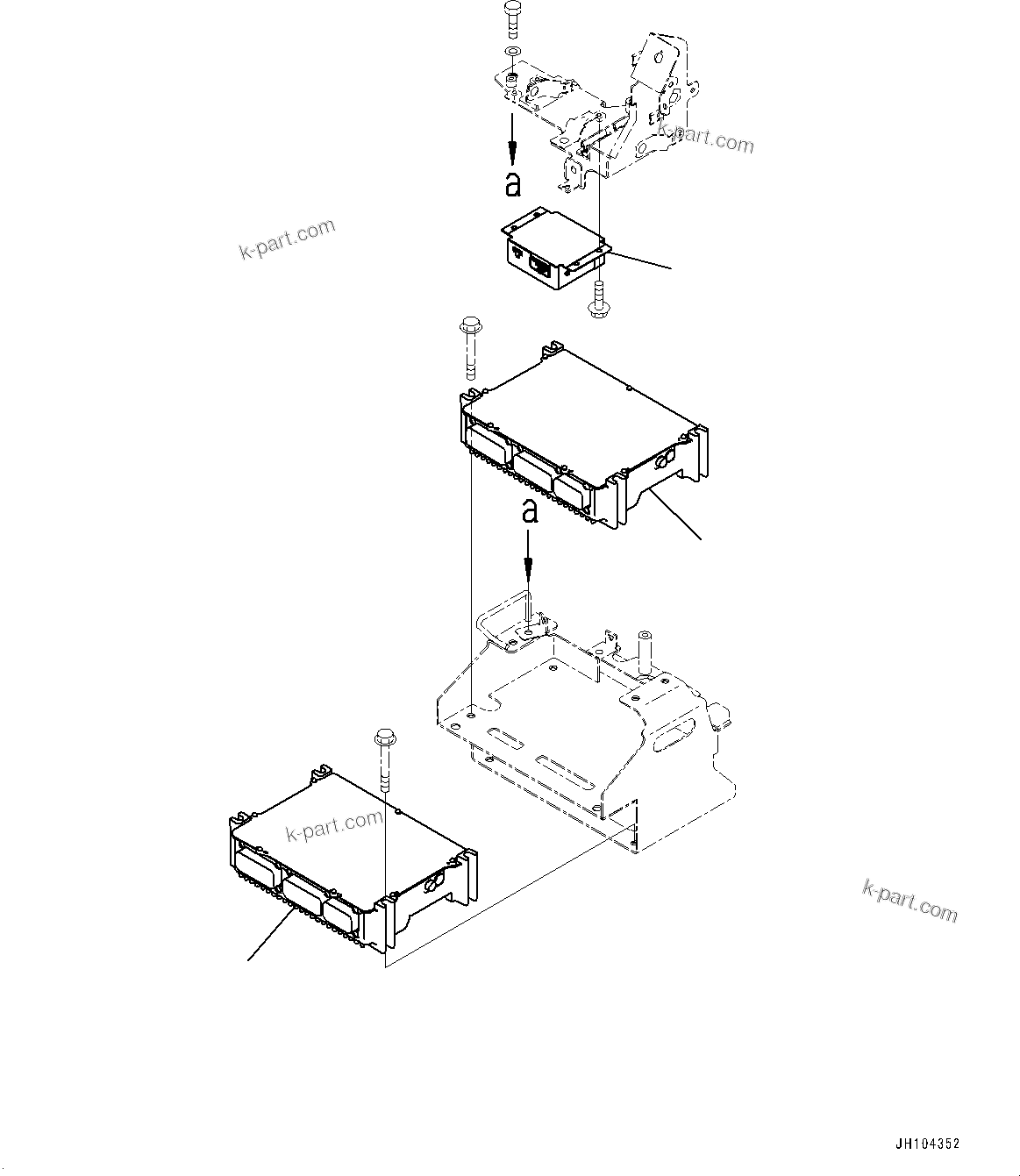 Komatsu parts book diagram for PC360LCI-11 S/N 94001-UP (For KAL): CAB, ICT SENSOR CONTROLLER(#94001-)