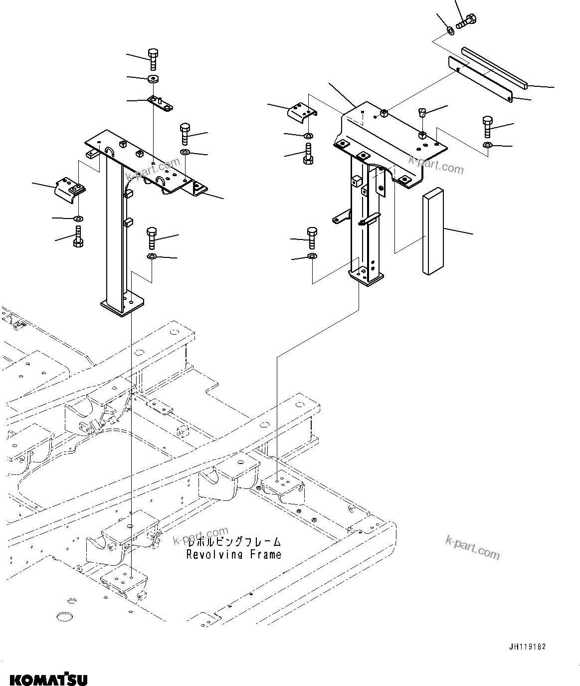 Komatsu parts book diagram for PC360LCI-11 S/N 94001-UP (For KAL): SIDE COVER L.H., (3/3)(#92679-)