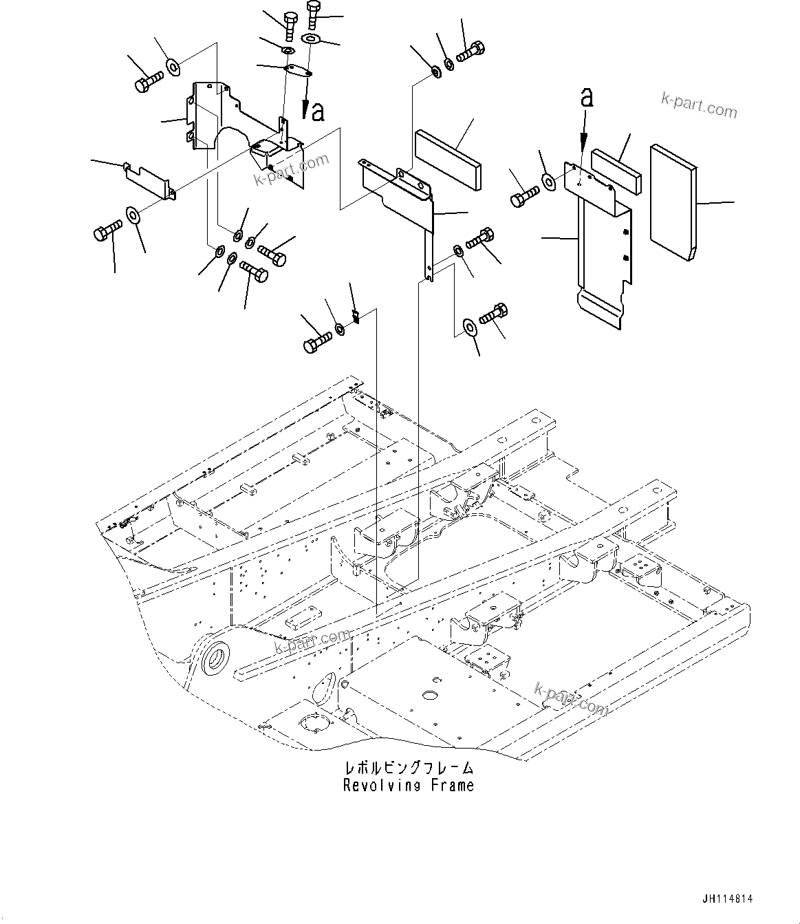 Komatsu parts book diagram for PC360LCI-11 S/N 94001-UP (For KAL): PARTITION, (1/3)(#92146-)