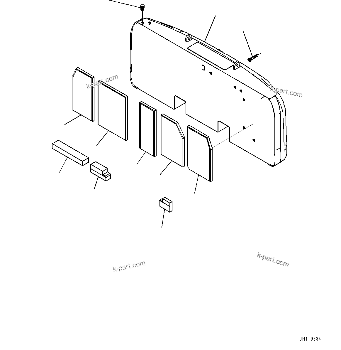 Komatsu parts book diagram for PC360LCI-11 S/N 94001-UP (For KAL): COUNTERWEIGHT, (6920KG)(#91593-)