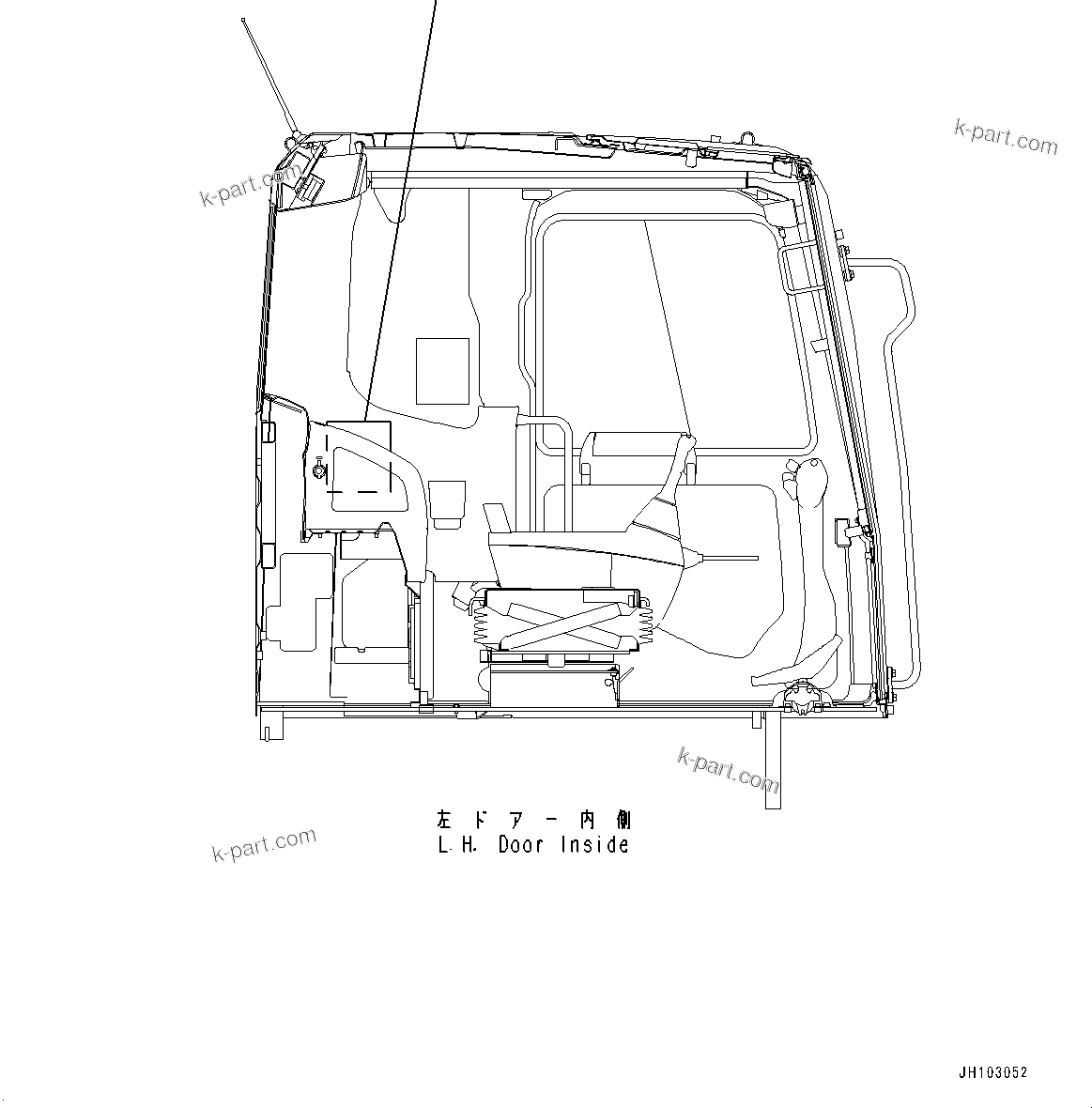 Komatsu parts book diagram for PC360LCI-11 S/N 94001-UP (For KAL): LUBRICATION CHART, (#94001-)
