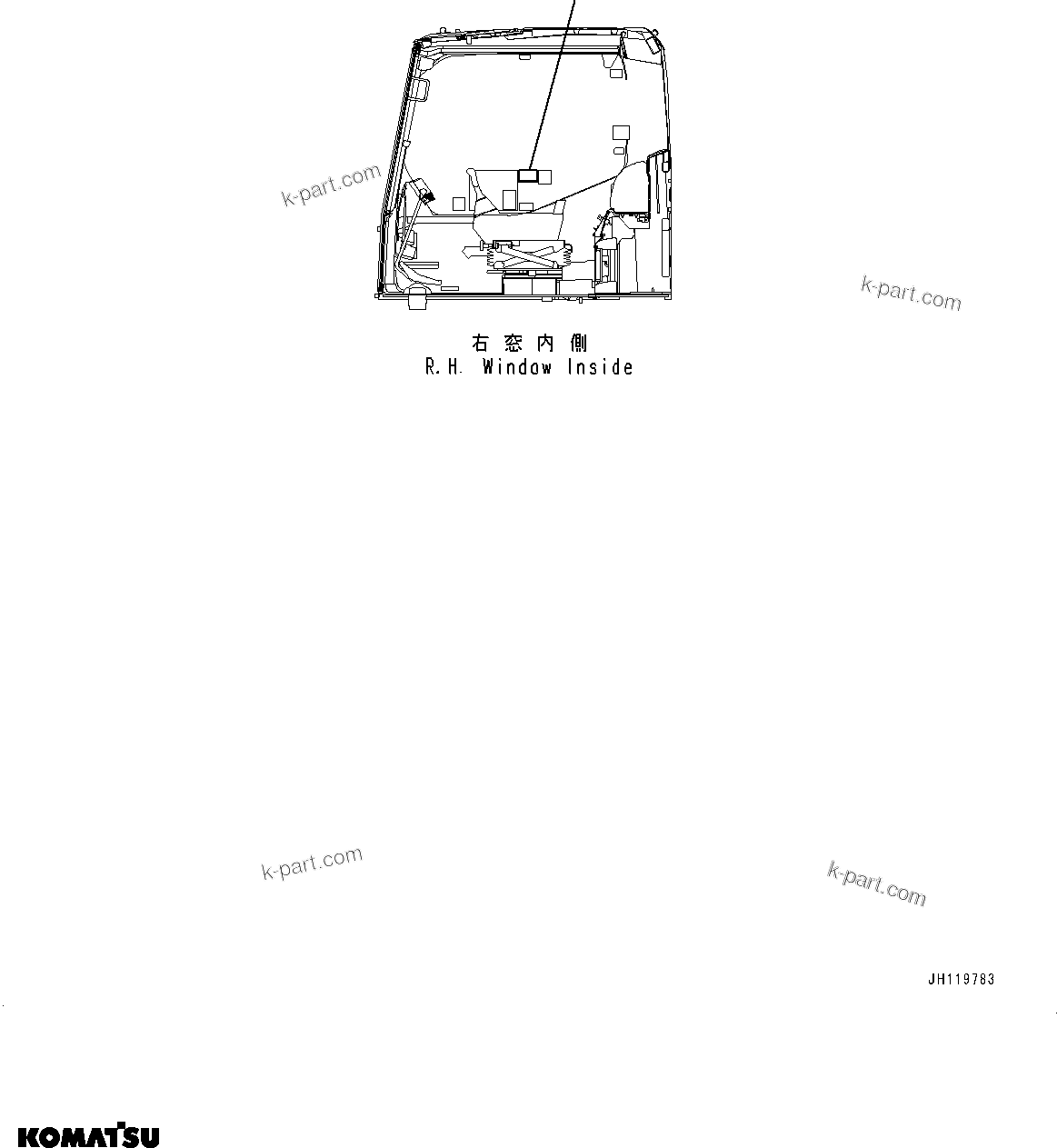 Komatsu parts book diagram for PC360LCI-11 S/N 94001-UP (For KAL): QUICK COUPLER PLATE, (#94001-)