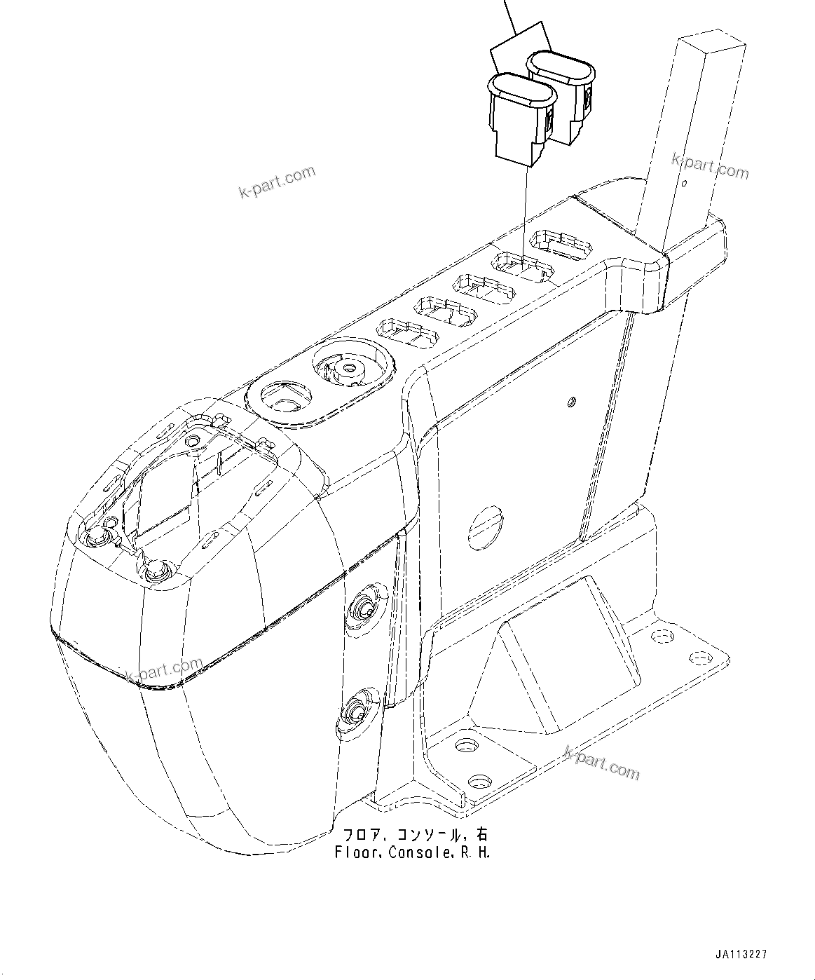 Komatsu parts book diagram for PC290LC-8 S/N 32001-UP: PARTS FOR LESS ADDITIONAL SWITCH, (#32001-)