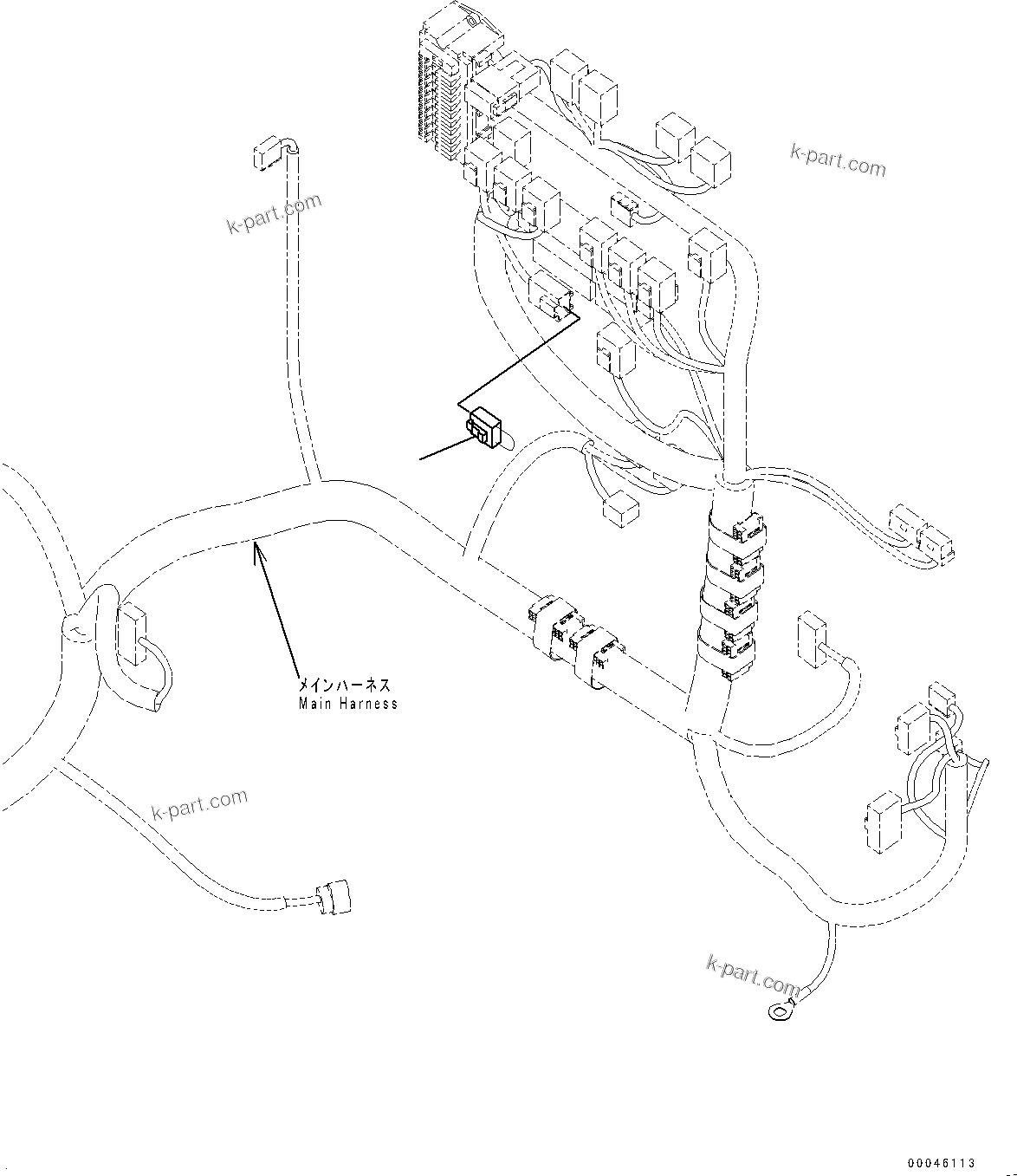 Komatsu parts book diagram for PC290LC-8 S/N 32001-UP: SWITCH, (#30471-)