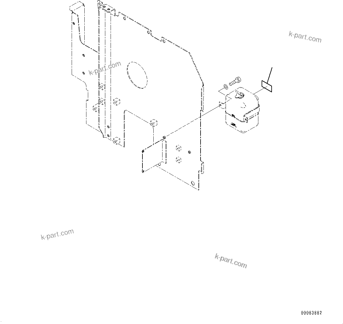 Komatsu parts book diagram for PC290LC-8 S/N 32001-UP: COOLANT DECAL, (#30471-)