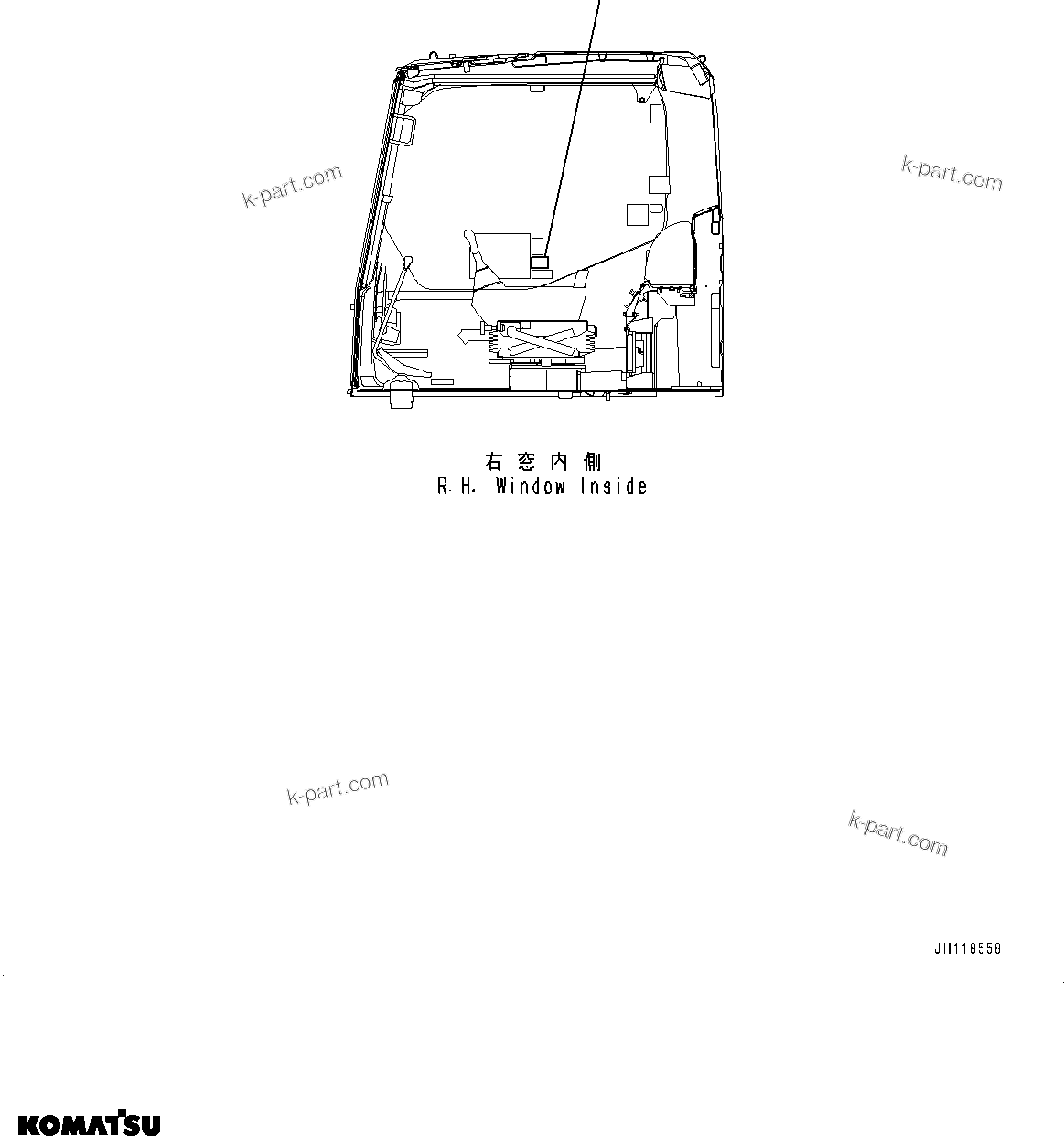 Komatsu parts book diagram for PC290LC-8 S/N 32001-UP: PLATE, SHORT LEVER, (#32001-)