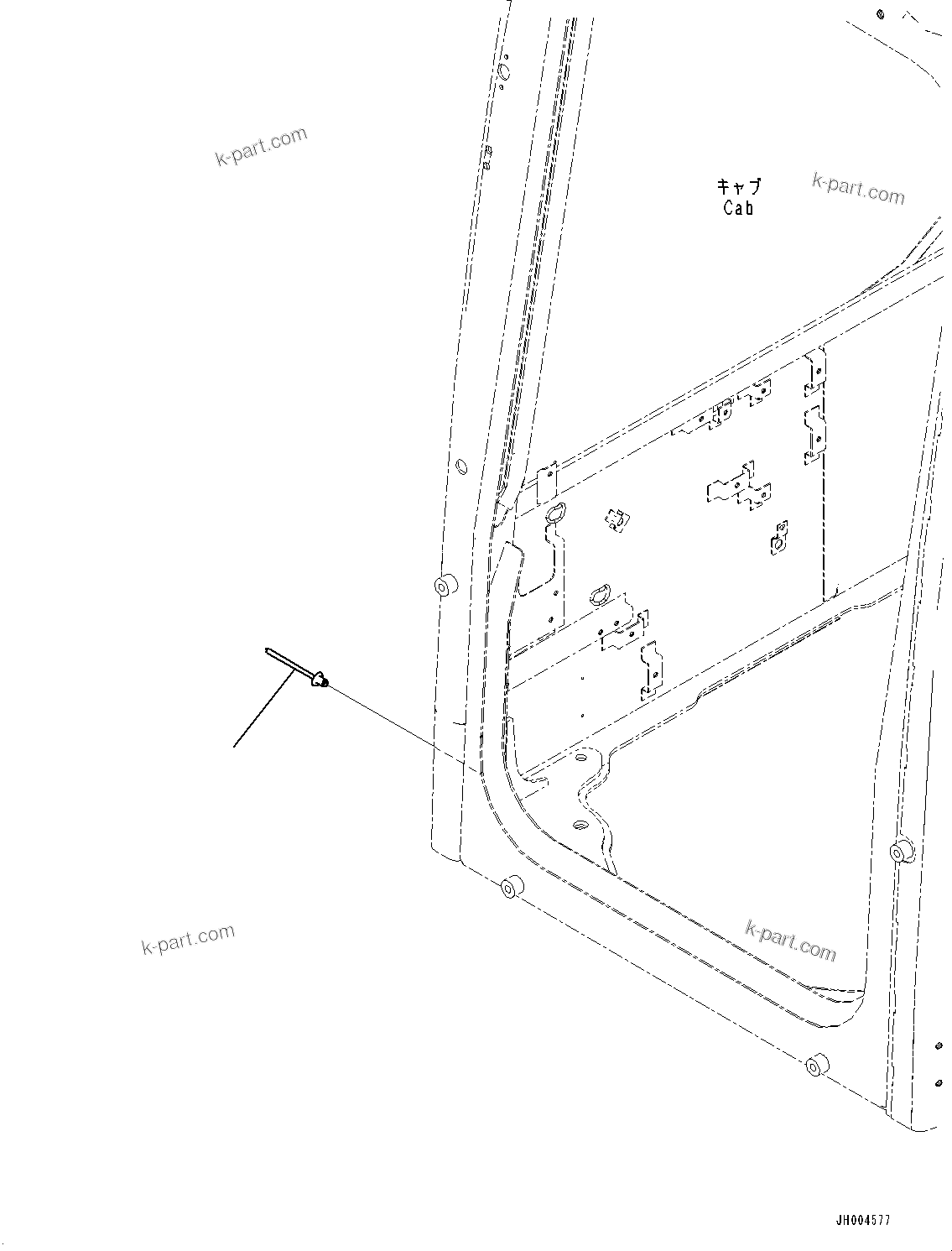 Komatsu parts book diagram for PC290LC-8 S/N 32001-UP: RIVET, (#32001-)