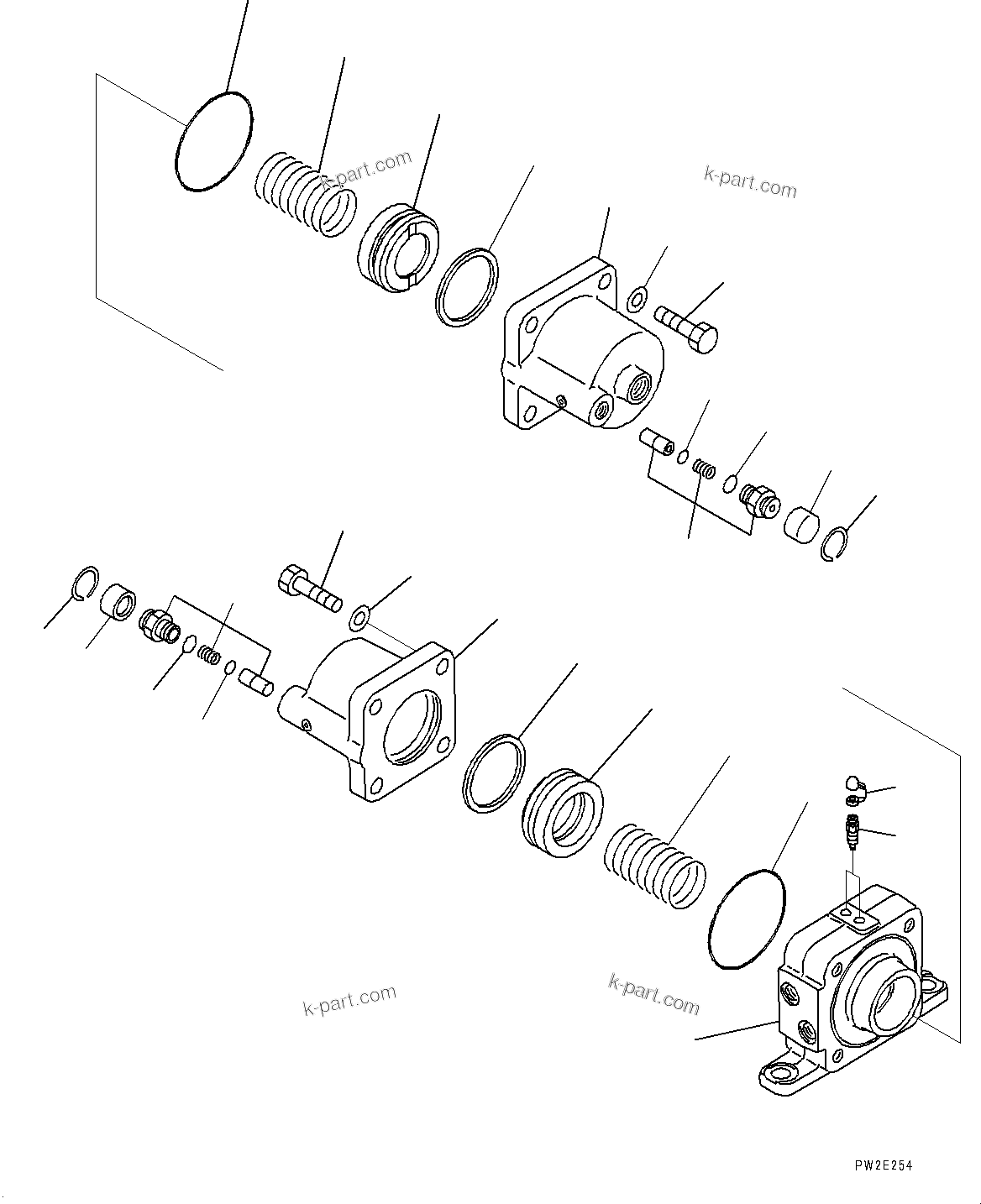 Komatsu parts book diagram for HD325-7R S/N 12001-UP: REAR AXLE, SLACK ADJUSTER(#11034-)