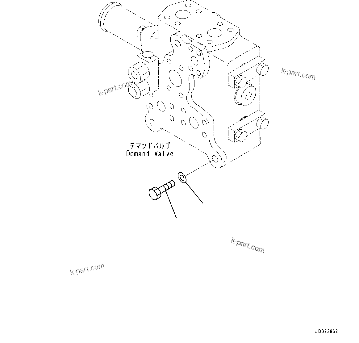 Komatsu parts book diagram for HD325-7R S/N 12001-UP: HYDRAULIC TANK, INNER PARTS(#11034-)