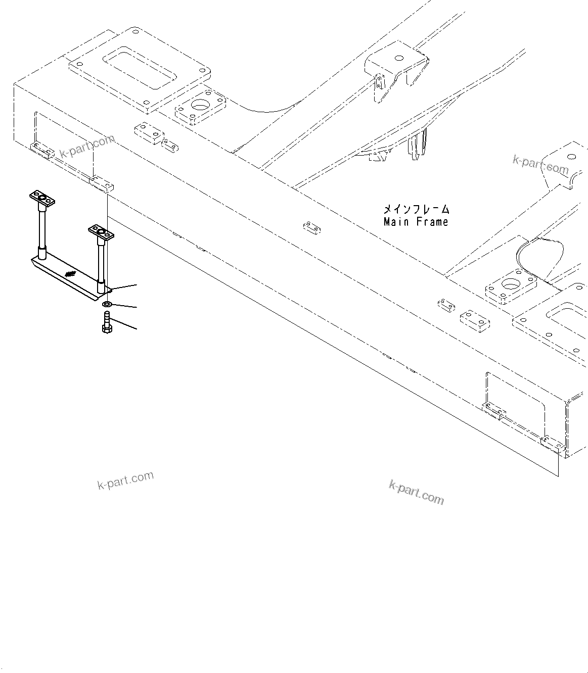 Komatsu parts book diagram for HD325-7R S/N 12001-UP: STEP, (#11034-)